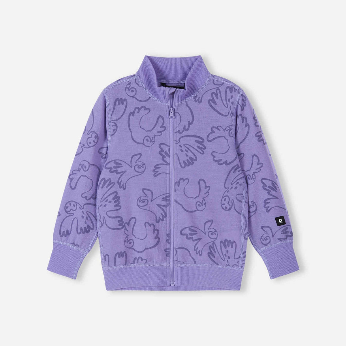 Reima Kids' Mahin Merino Wool Sweater-Blooming Lilac-Killington Sports