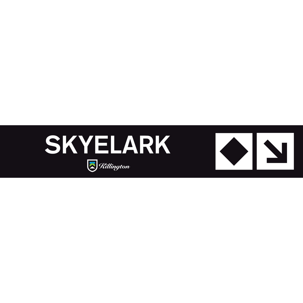 Skyelark Trail Sign-Killington Logo-Killington Sports