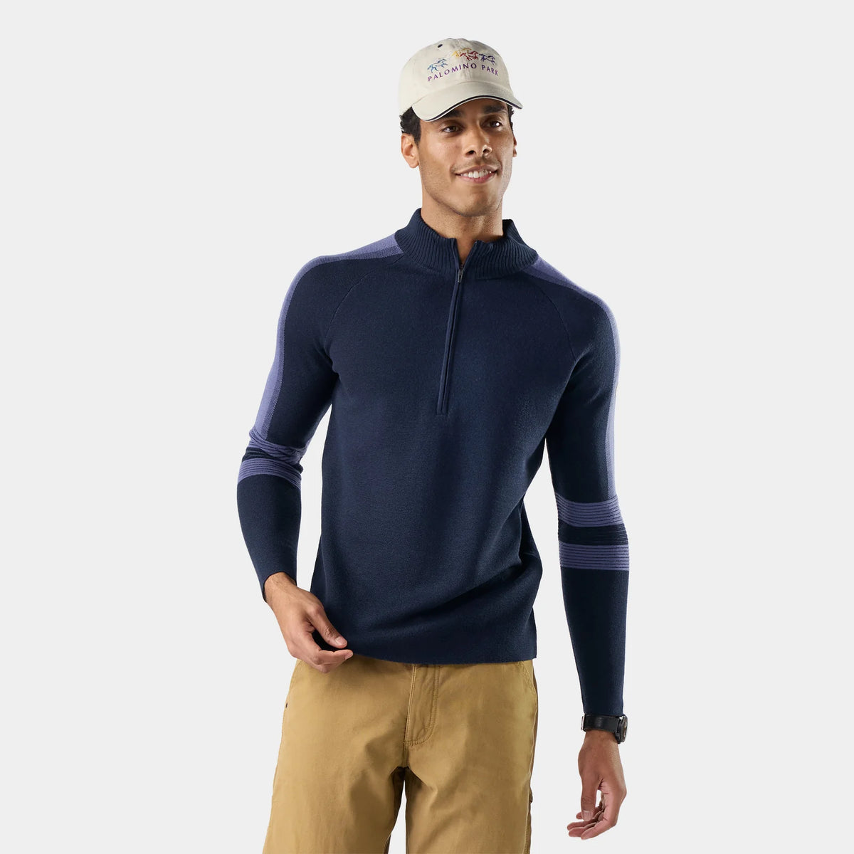 Smartwool Men's Alpine 1/2 Zip-Deep Navy/Nightfall Blue-Killington Sports