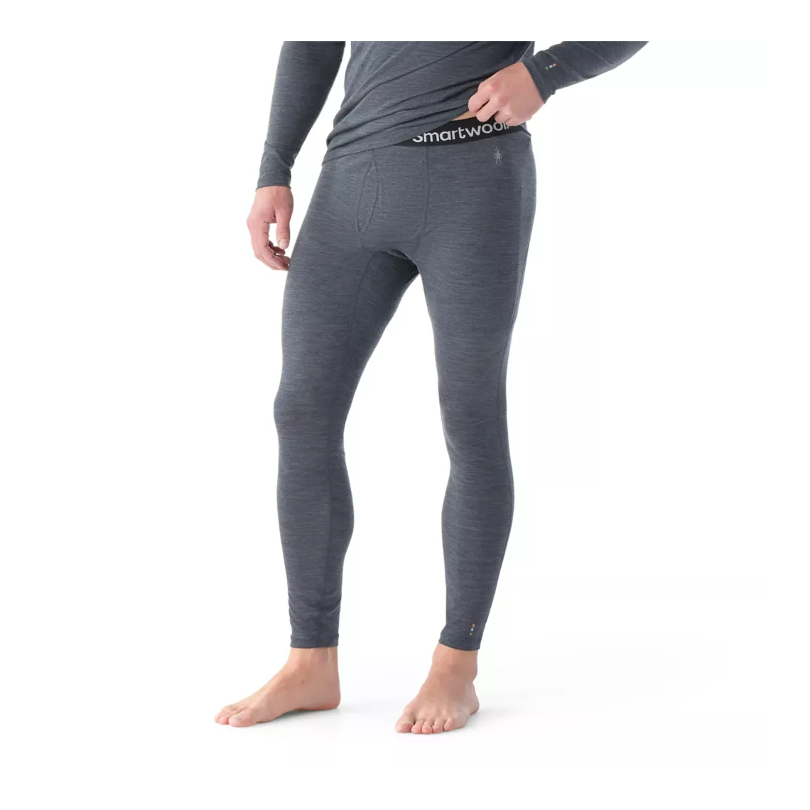 Smartwool Men's Classic All-Season Merino Base Layer Bottom-Iron Heather-Killington Sports