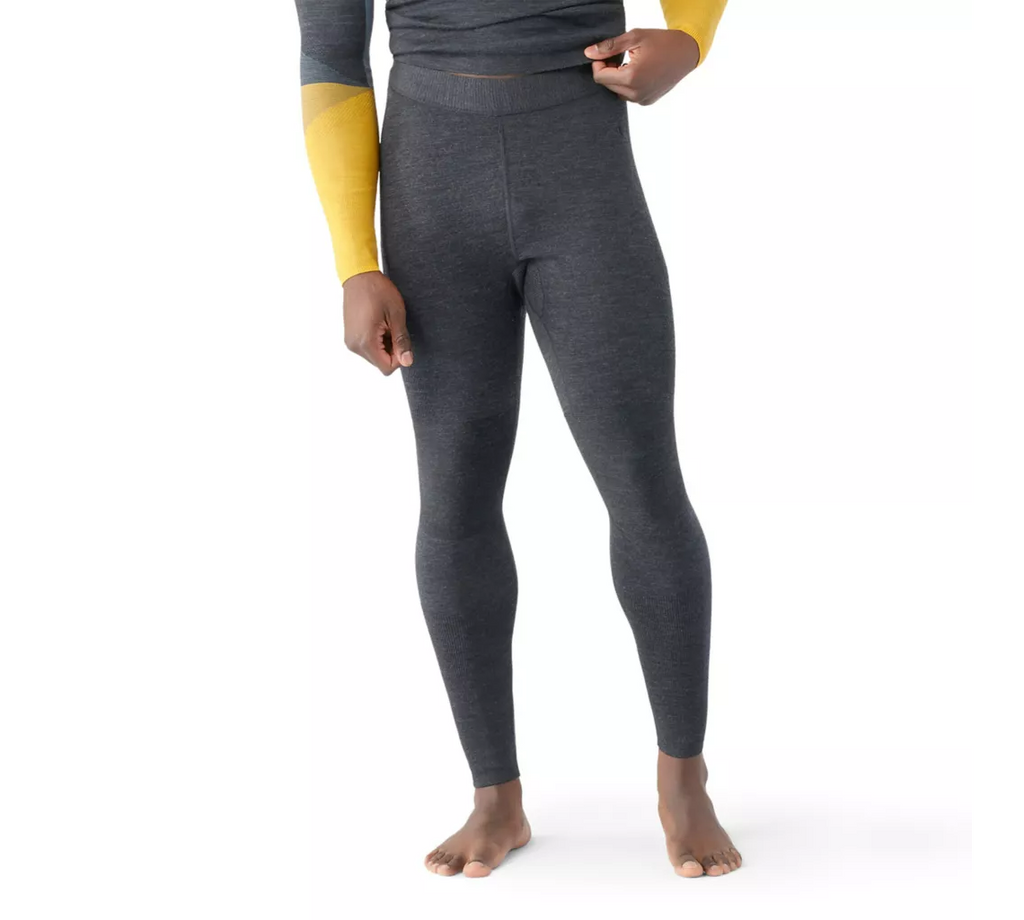 Smartwool Men's Intraknit Thermal Merino Base Layer Bottom-Charcoal Heather/Black-Killington Sports