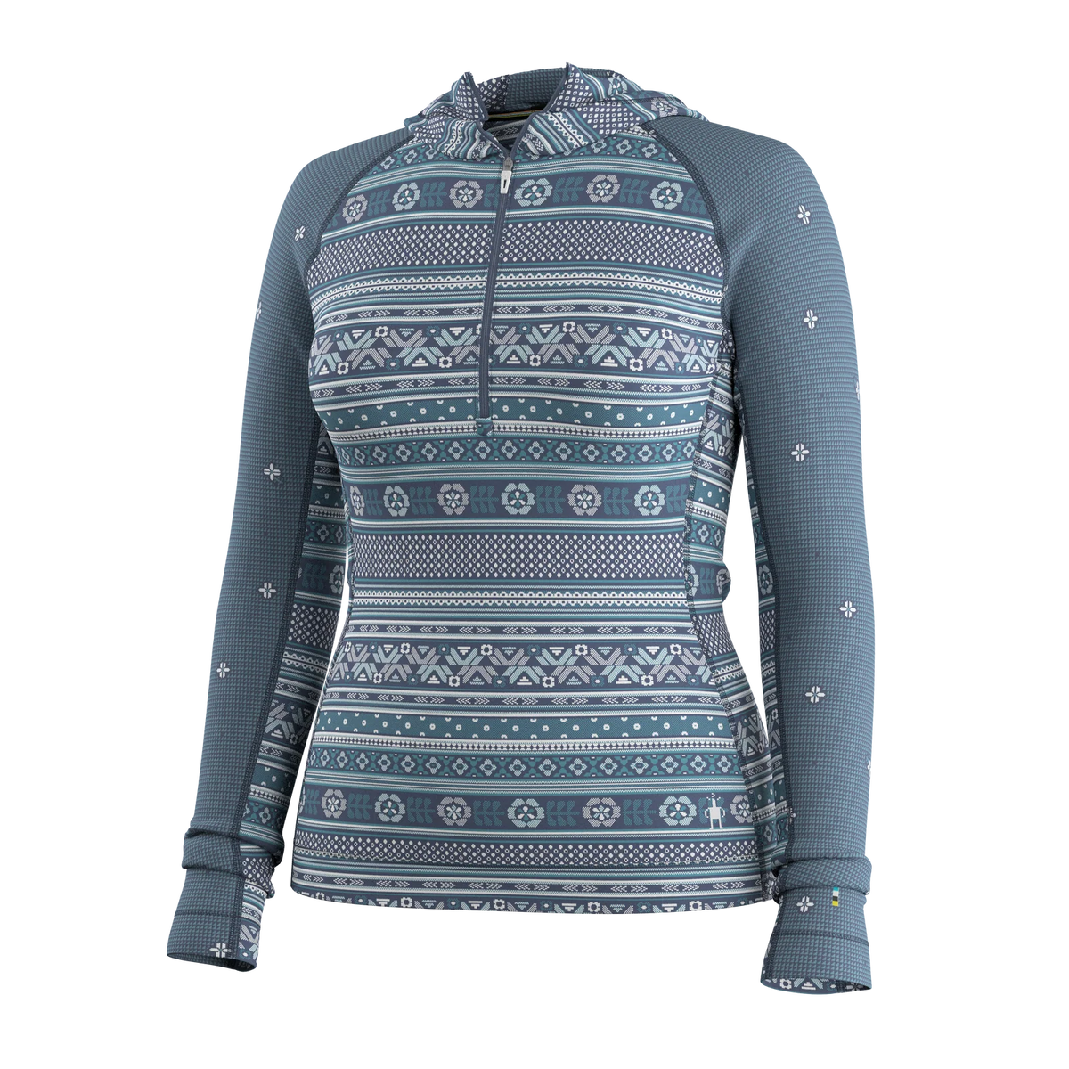 Smartwool Women's Classic Thermal Merino Base Layer 1/2 Zip Hoodie-Killington Sports
