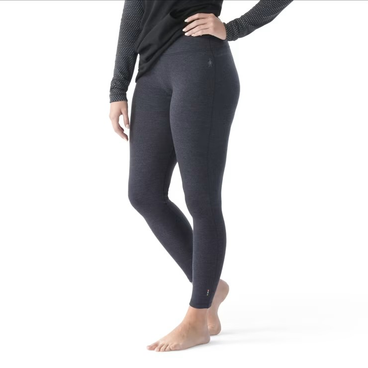 Smartwool Women's Classic Thermal Merino Base Layer Bottom-Charcoal Heather-Killington Sports