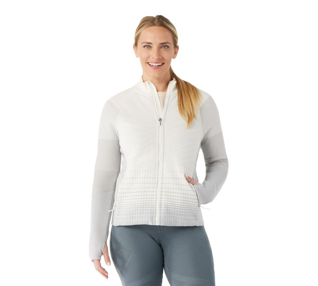 Smartwool Women's Intraknit Merino Insulated Jacket-Winter White-Killington Sports