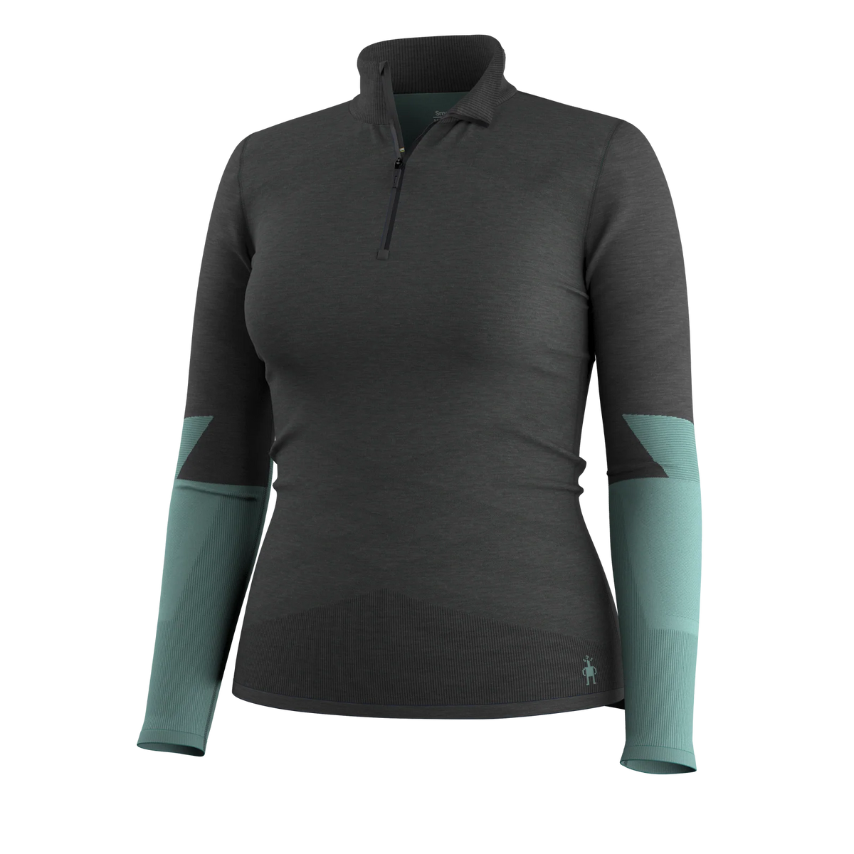 Smartwool Women's Intraknit Thermal Merino Base Layer Colorblock 1/4 Zip-Killington Sports