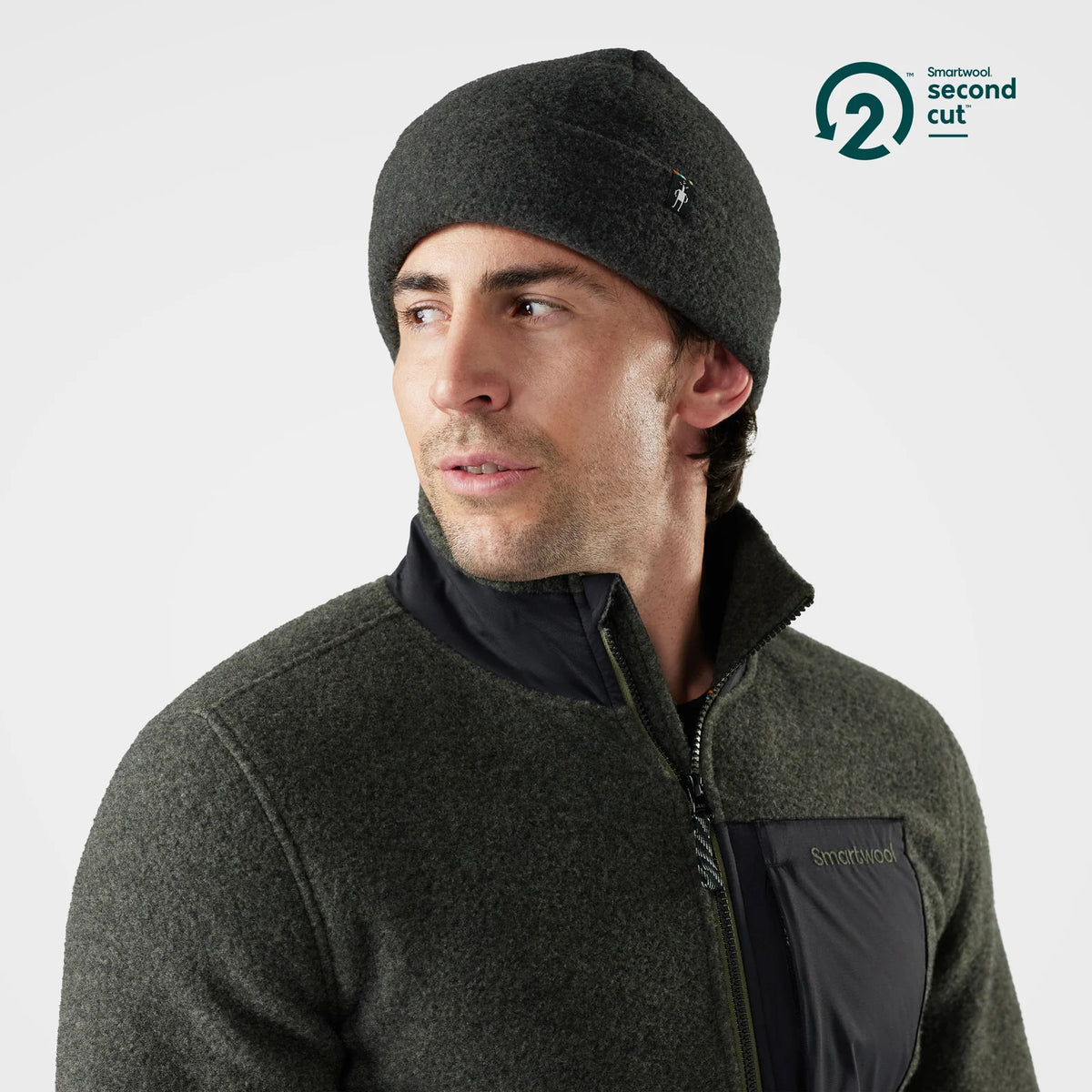 Smatwool Second Cut Fleece Beanie-Charcoal-Killington Sports