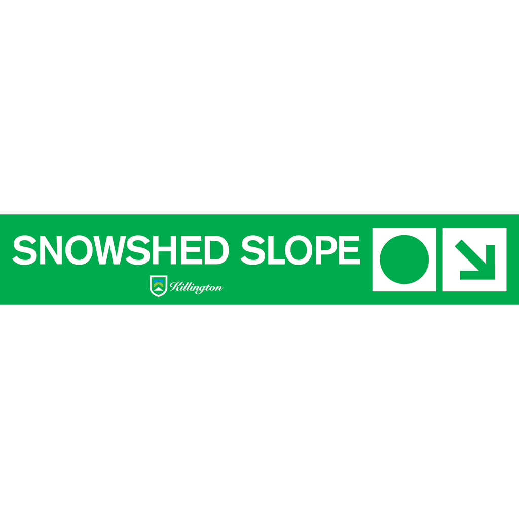 Snowshed Slope Trail Sign-Killington Logo-Killington Sports