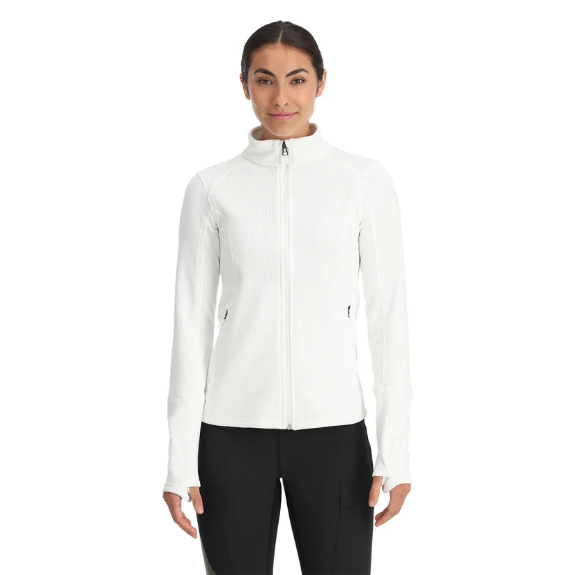 Spyder Women's Bandita Full Zip Sweater Jacket-White-Killington Sports