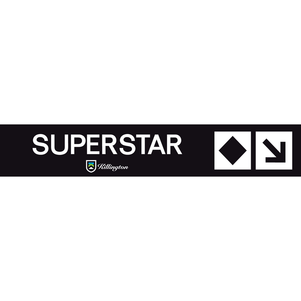 Superstar Trail Sign-Killington Logo-Killington Sports