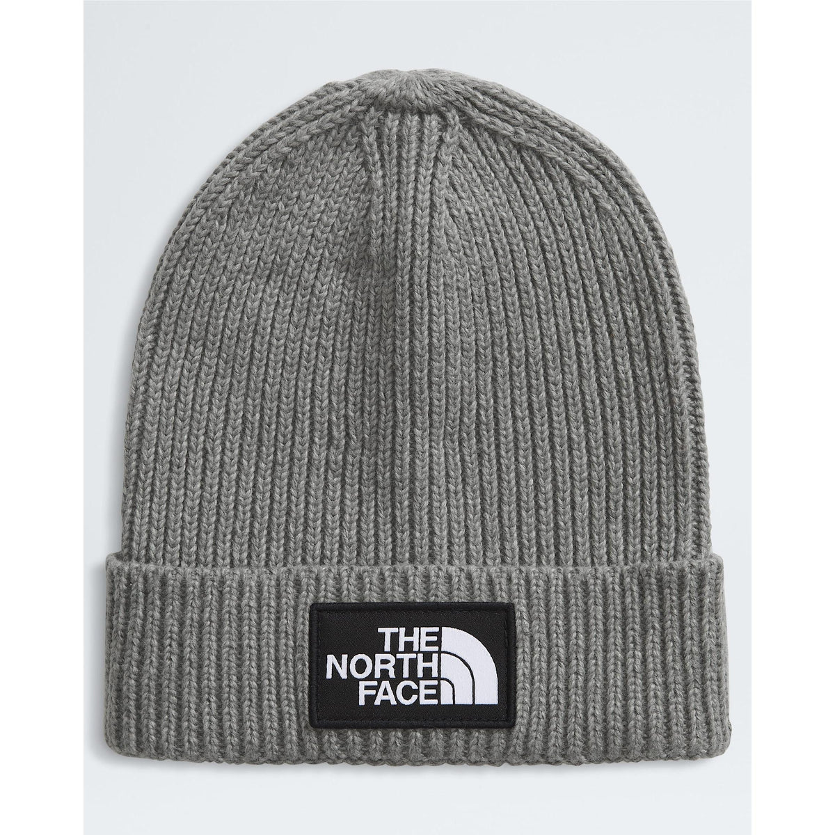 The North Face Kids' TNF™ Logo Box Cuffed Beanie-TNF Medium Grey Heather-Killington Sports