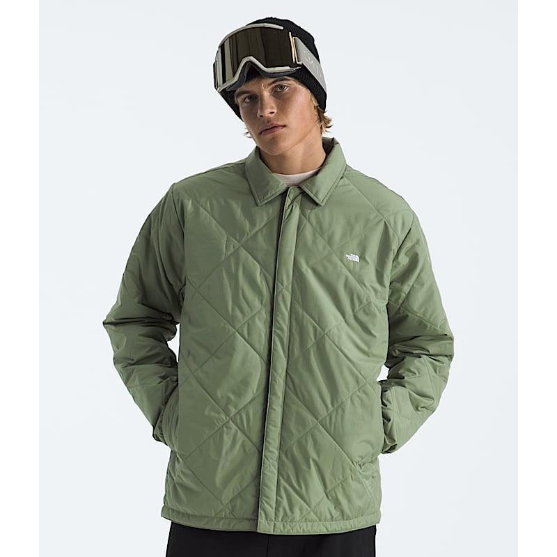 The North Face Men's Afterburner Insulated Flannel-Bark Mist/TNF Black-Killington Sports