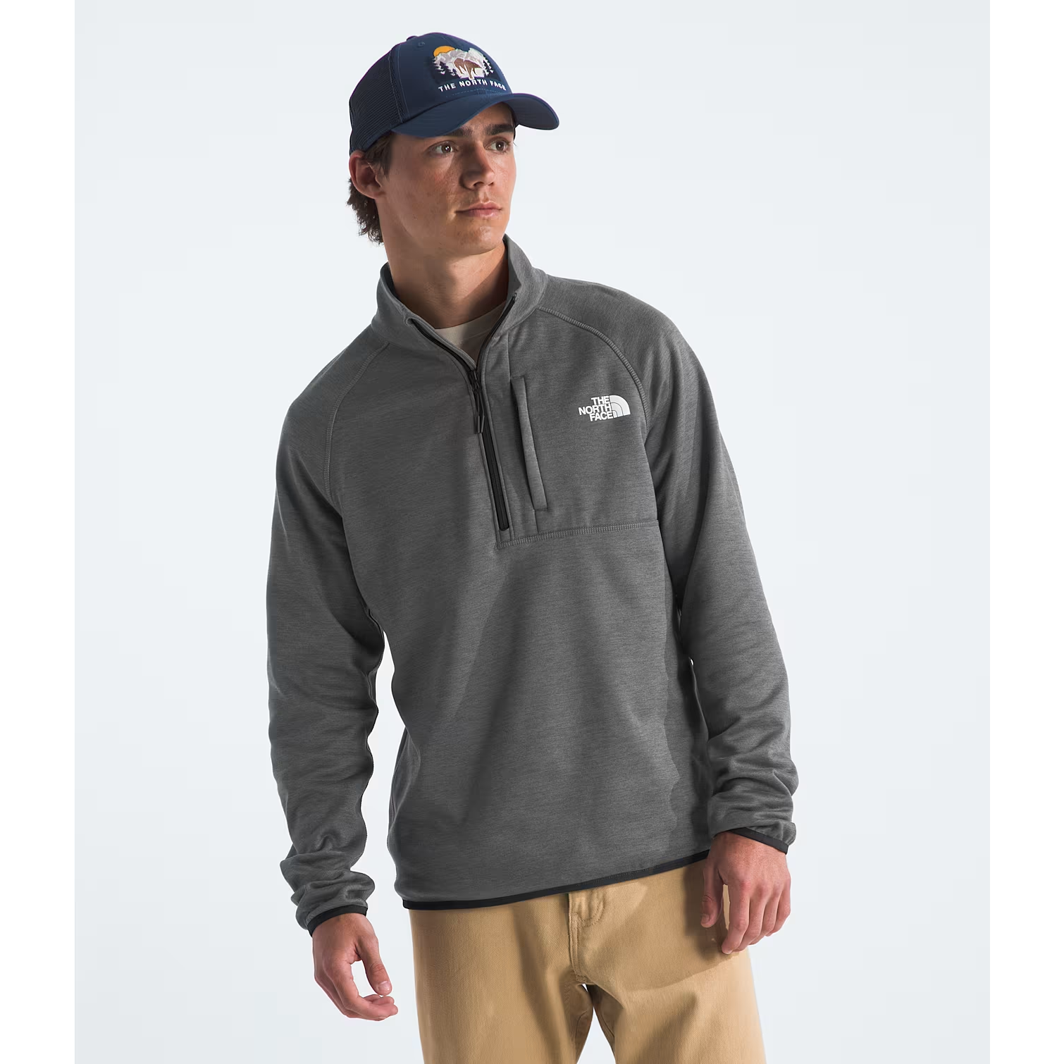 The North Face Men's Canyonlands ½ Zip-TNF Medium Grey Heather-Killington Sports