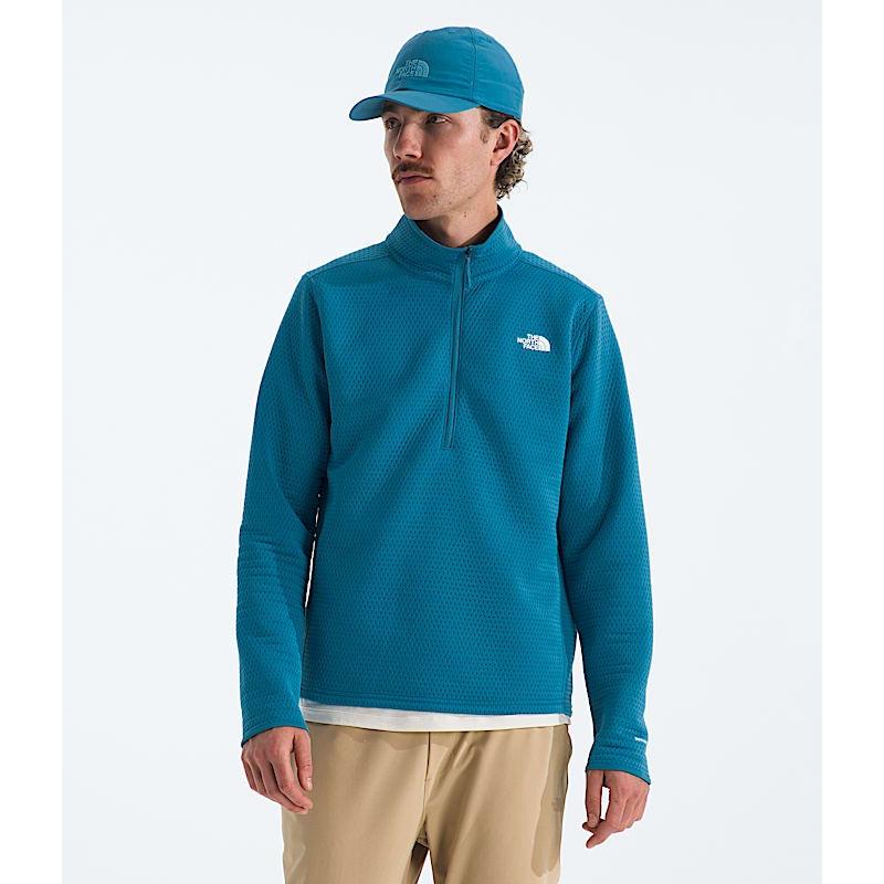 The North Face Men's DOTKNIT Thermal 1/4 Zip-Dusk Blue-Killington Sports