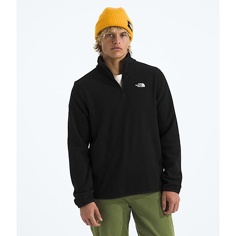 The North Face Men's Glacier Fleece 1/4 Zip Jacket-TNF Black-Killington Sports