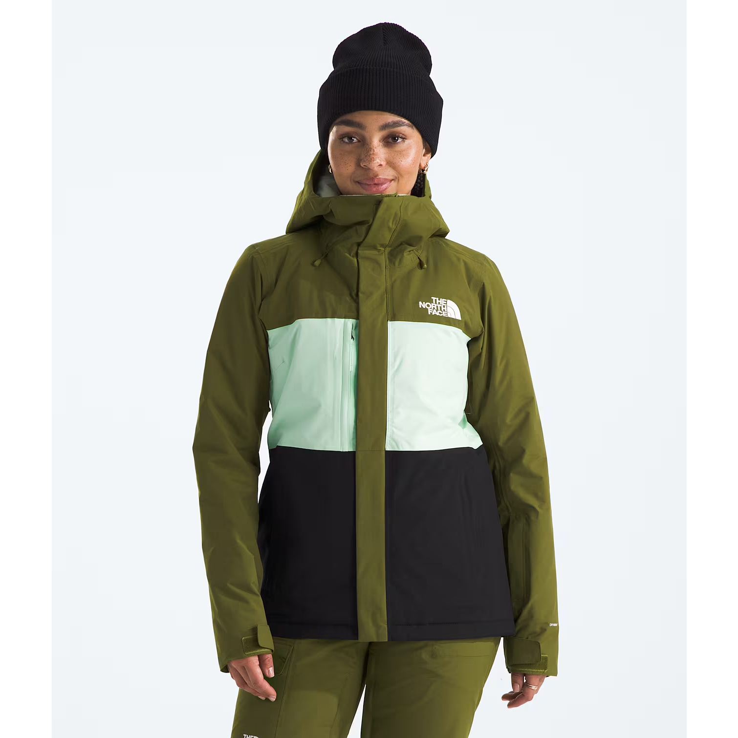 The North Face Women's Freedom Insulated Jacket-Forest Olive/Pale Green/TNF Black-Killington Sports