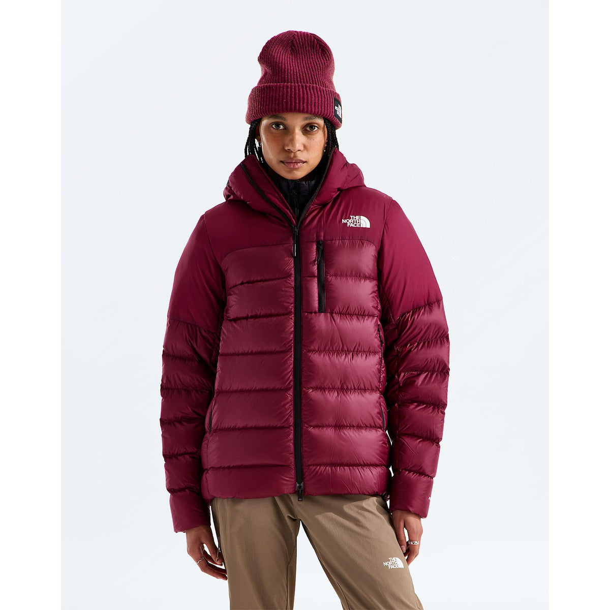 The North Face Women's Kalix Down Hoodie-Burgundy Crush-Killington Sports