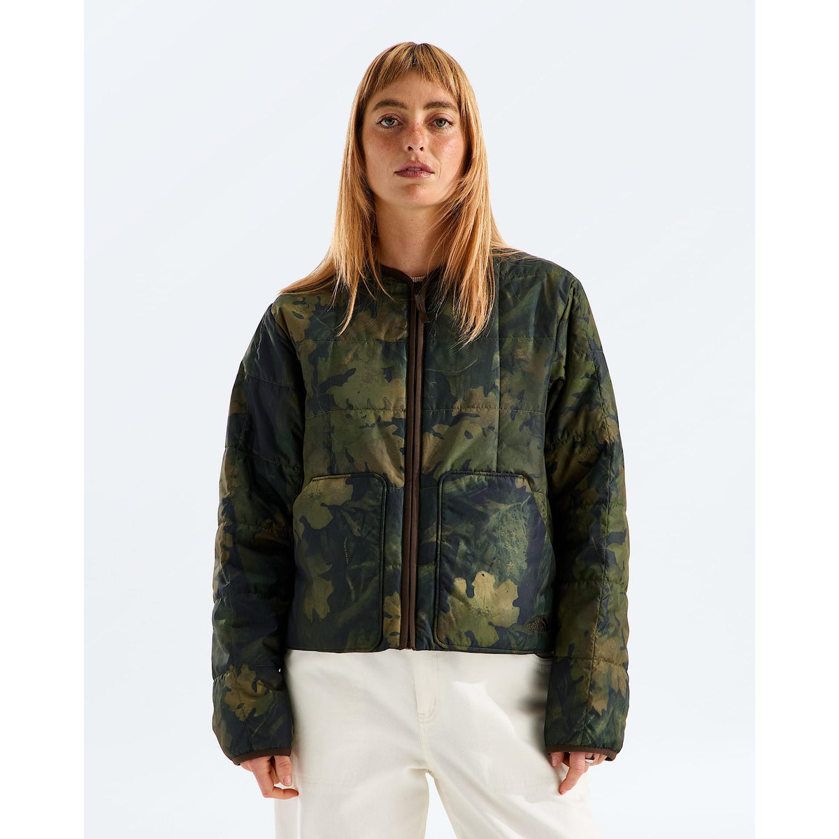 The North Face Women's Lhotse LT Insulated Jacket—Print-Woodland Green Yosemite Oak Print-Killington Sports