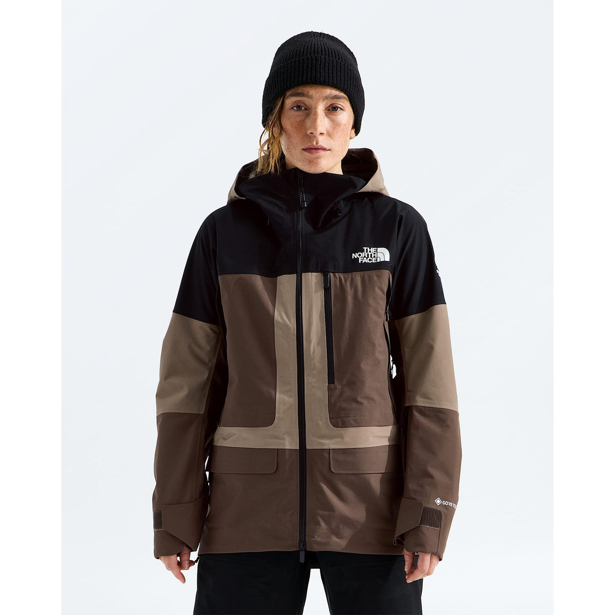 The North Face Women's Summit Verbier GTX Jacket-Garnet/Smokey Brown/TNF Black-Killington Sports