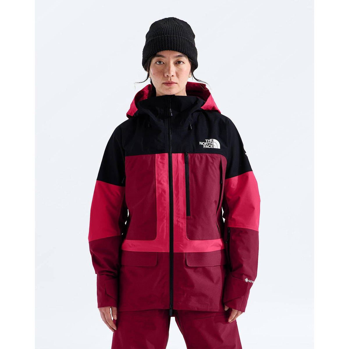 The North Face Women's Summit Verbier GTX Jacket-Lali Guran/Burgundy Crush/TNF Black-Killington Sports