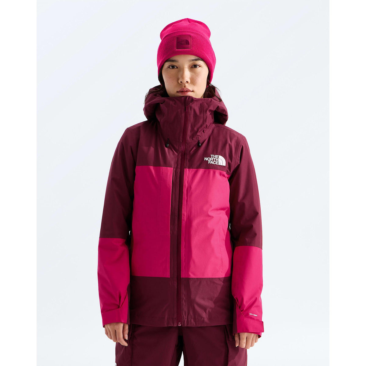 The North Face Women's THERMOBALL™ Snow Triclimate™ Jacket-Burgundy Crush/Lali Guran-Killington Sports