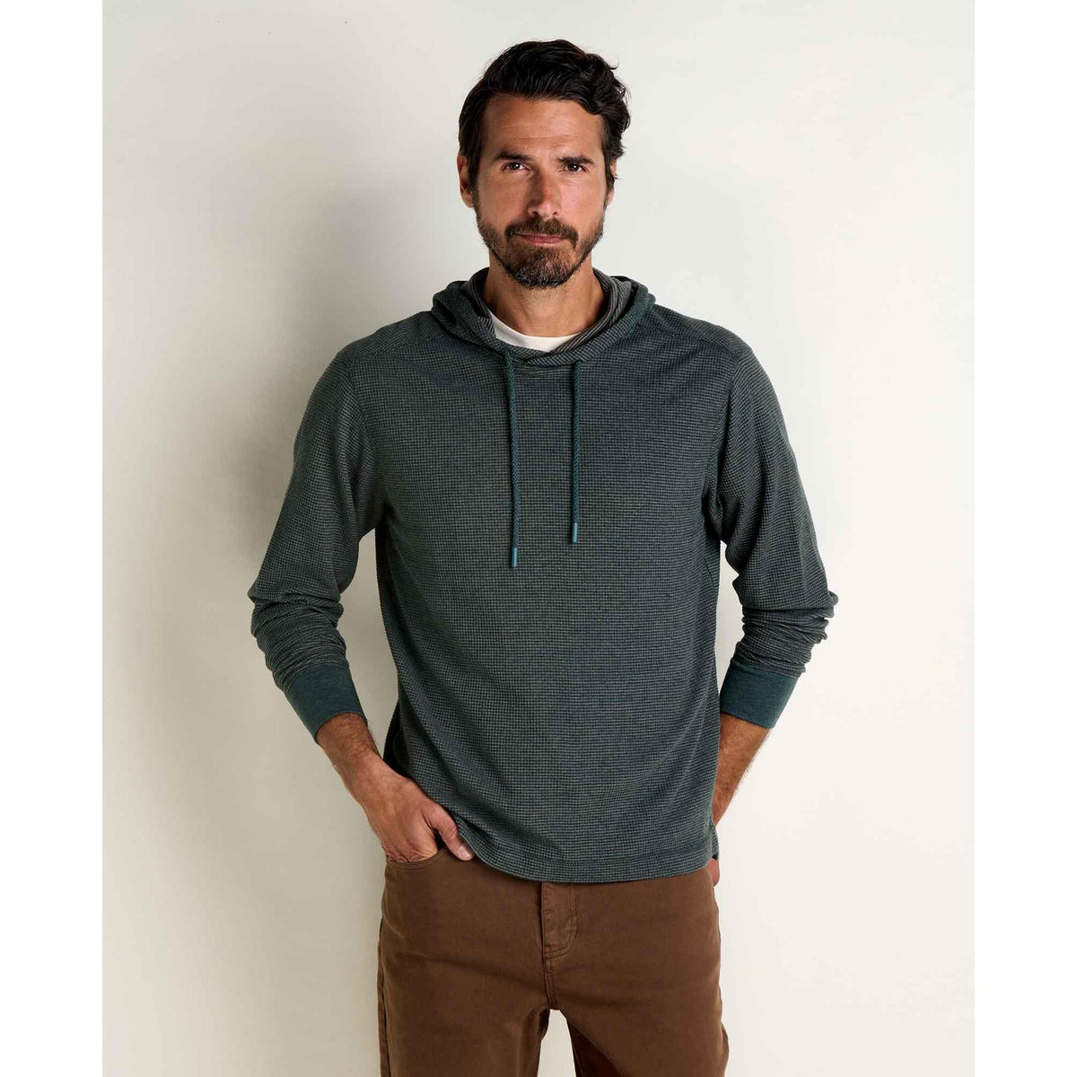 Toad & Co Men's Framer Longsleeve Hoodie-Serrano Pattern-Killington Sports