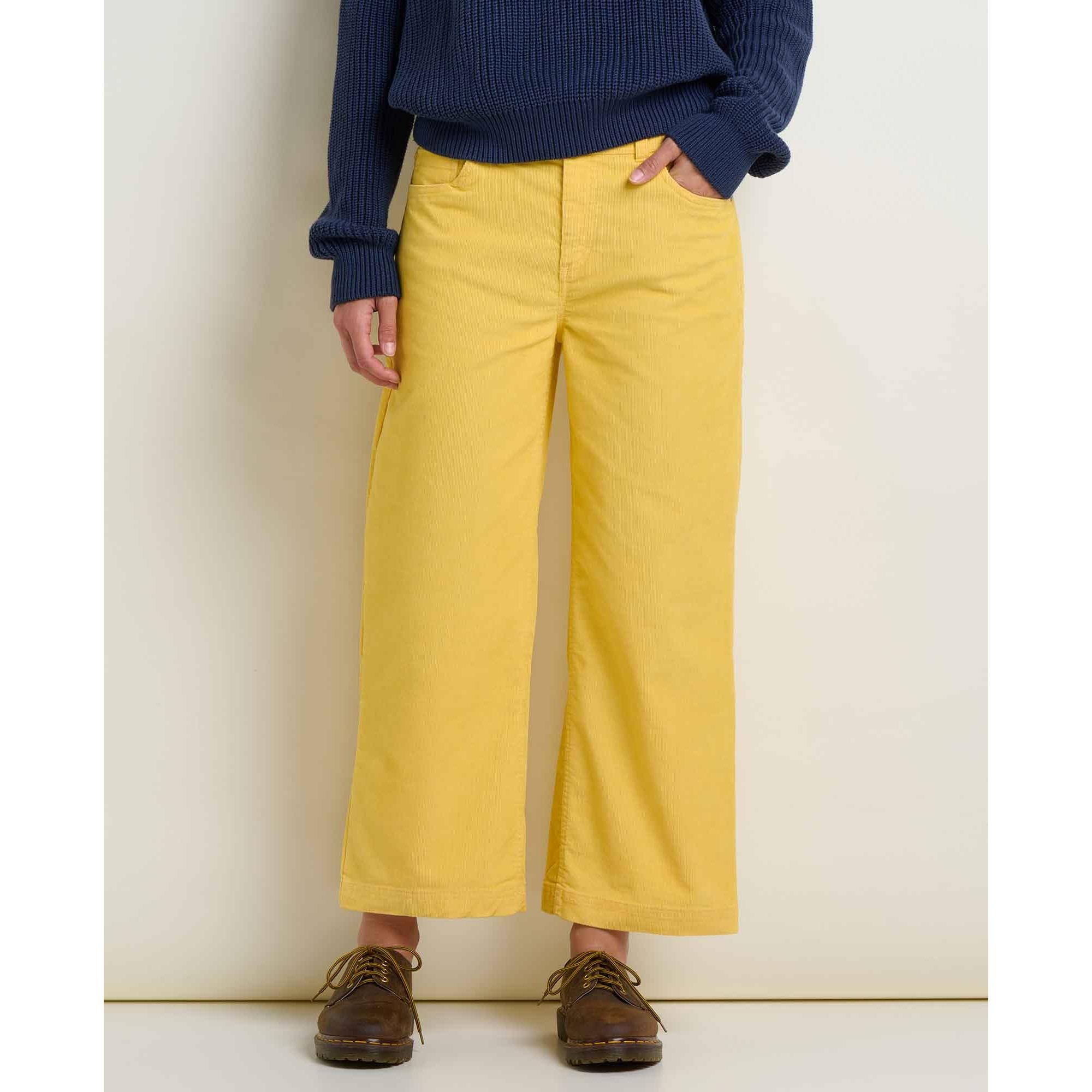 Toad & Co Women's Coaster Cord Wide Leg Pant-Chamomile-Killington Sports