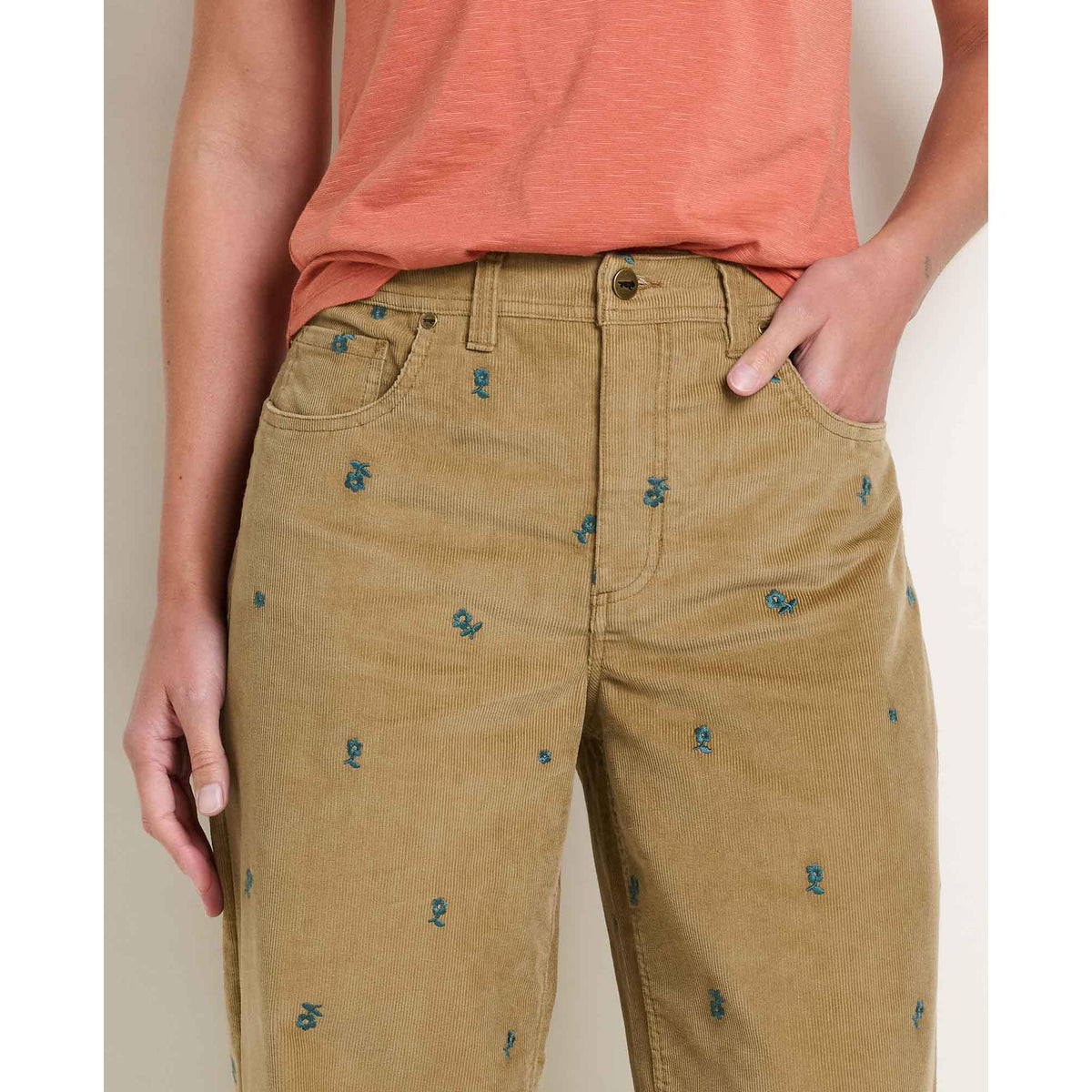 Toad & Co Women's Coaster Cord Wide Leg Pant Embroidered-Killington Sports
