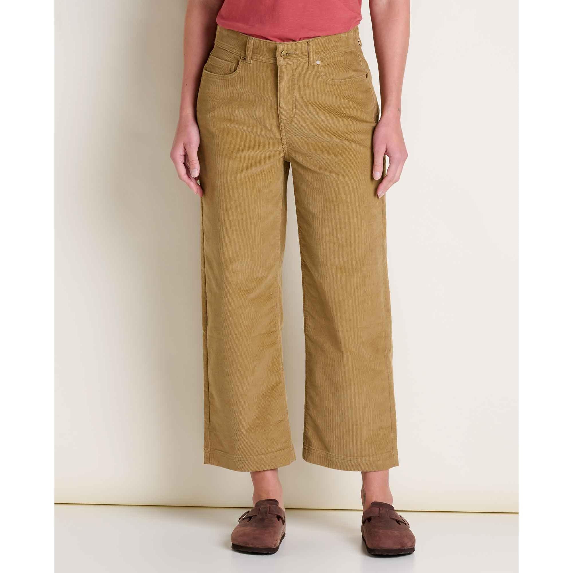 Toad & Co Women's Coaster Cord Wide Leg Pant-Honey Brown-Killington Sports