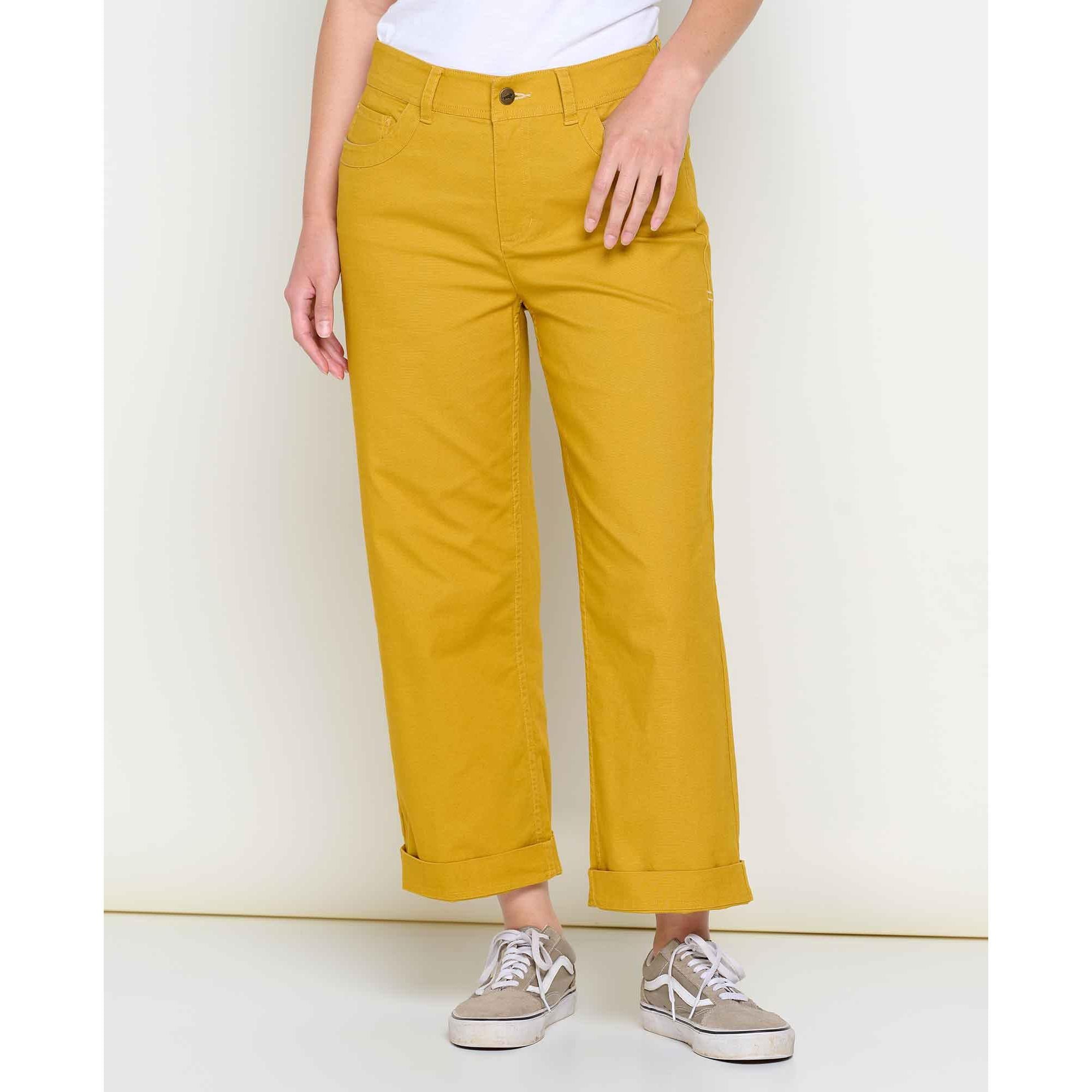 Toad & Co Women's Earthworks Wide Leg Pant-Pollen-Killington Sports