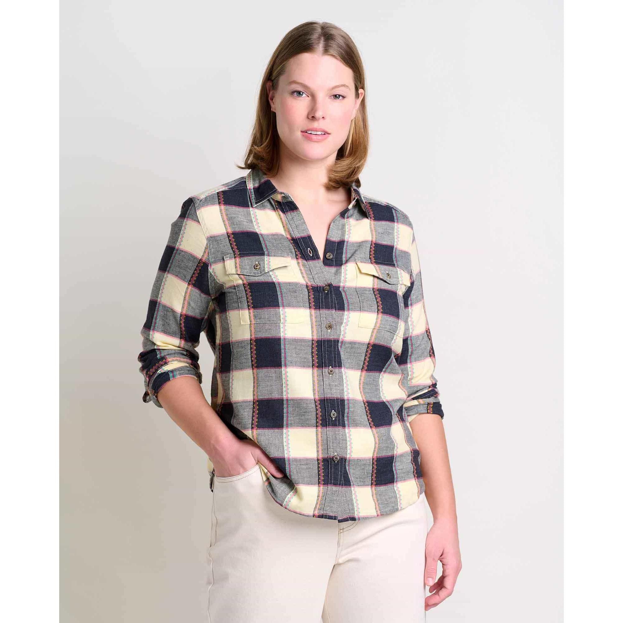 Toad & Co Women's Re-Form Flannel Long Sleeve Shirt-Killington Sports