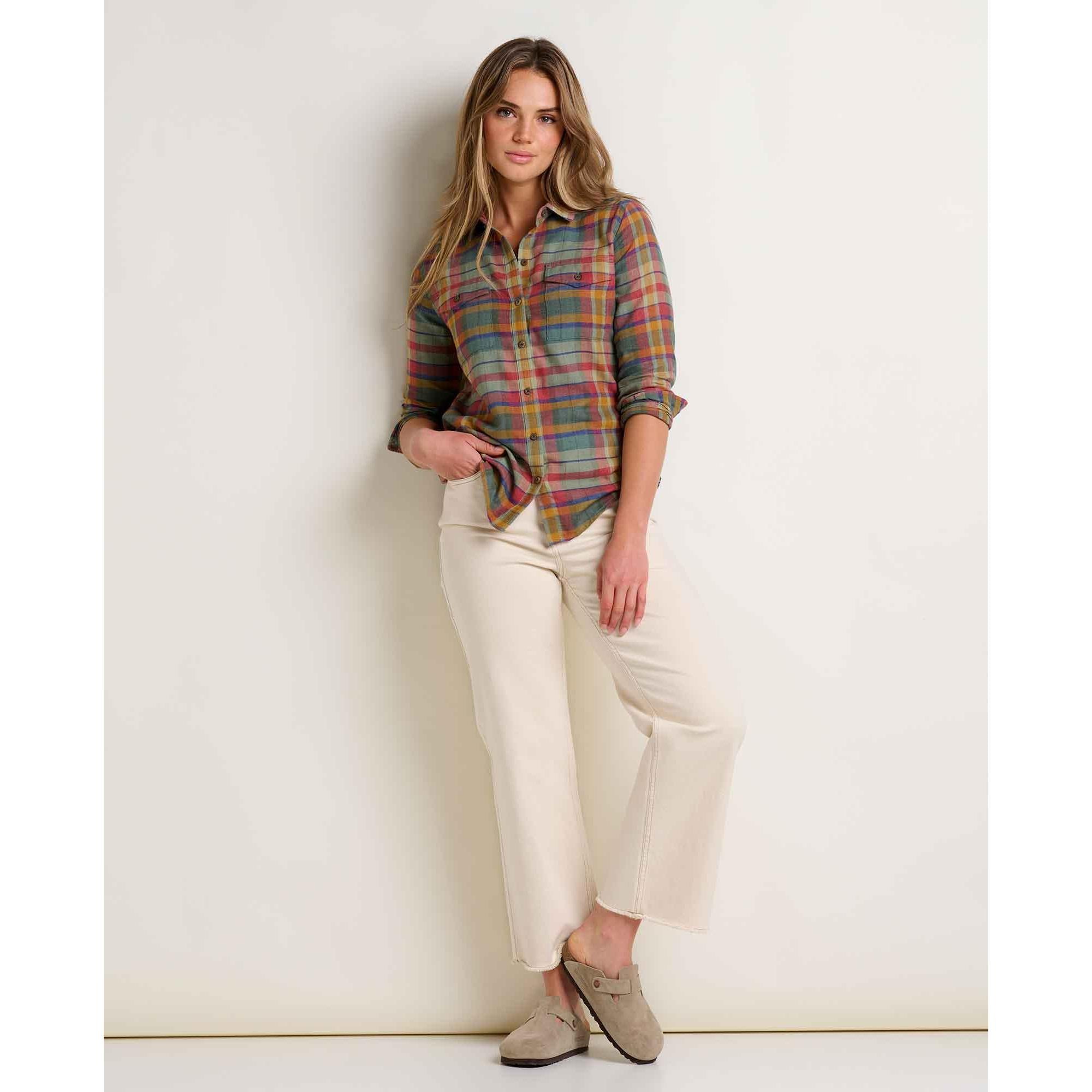 Toad & Co Women's Re-Form Flannel Long Sleeve Shirt-Killington Sports