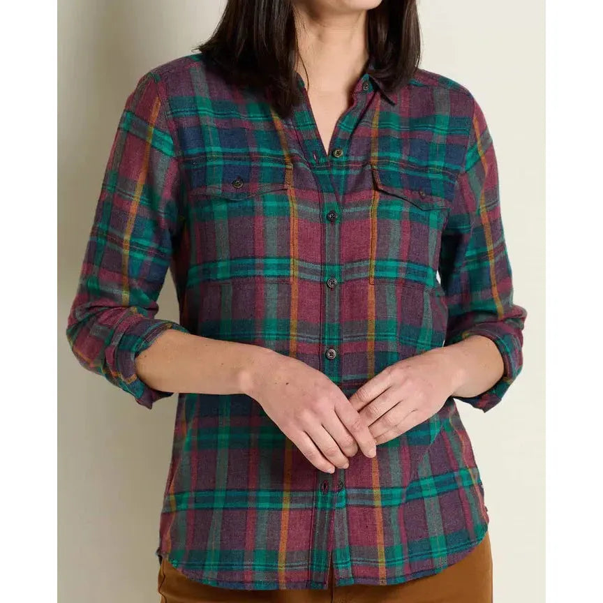 Toad & Co Women's Re-Form Flannel Longsleeve Shirt-Killington Sports