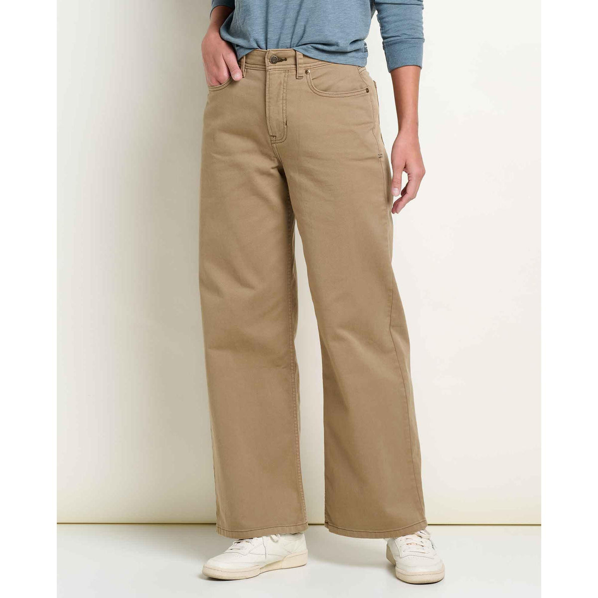 Toad & Co Women's Tamarack Wide Leg Jean-Khaki-Killington Sports