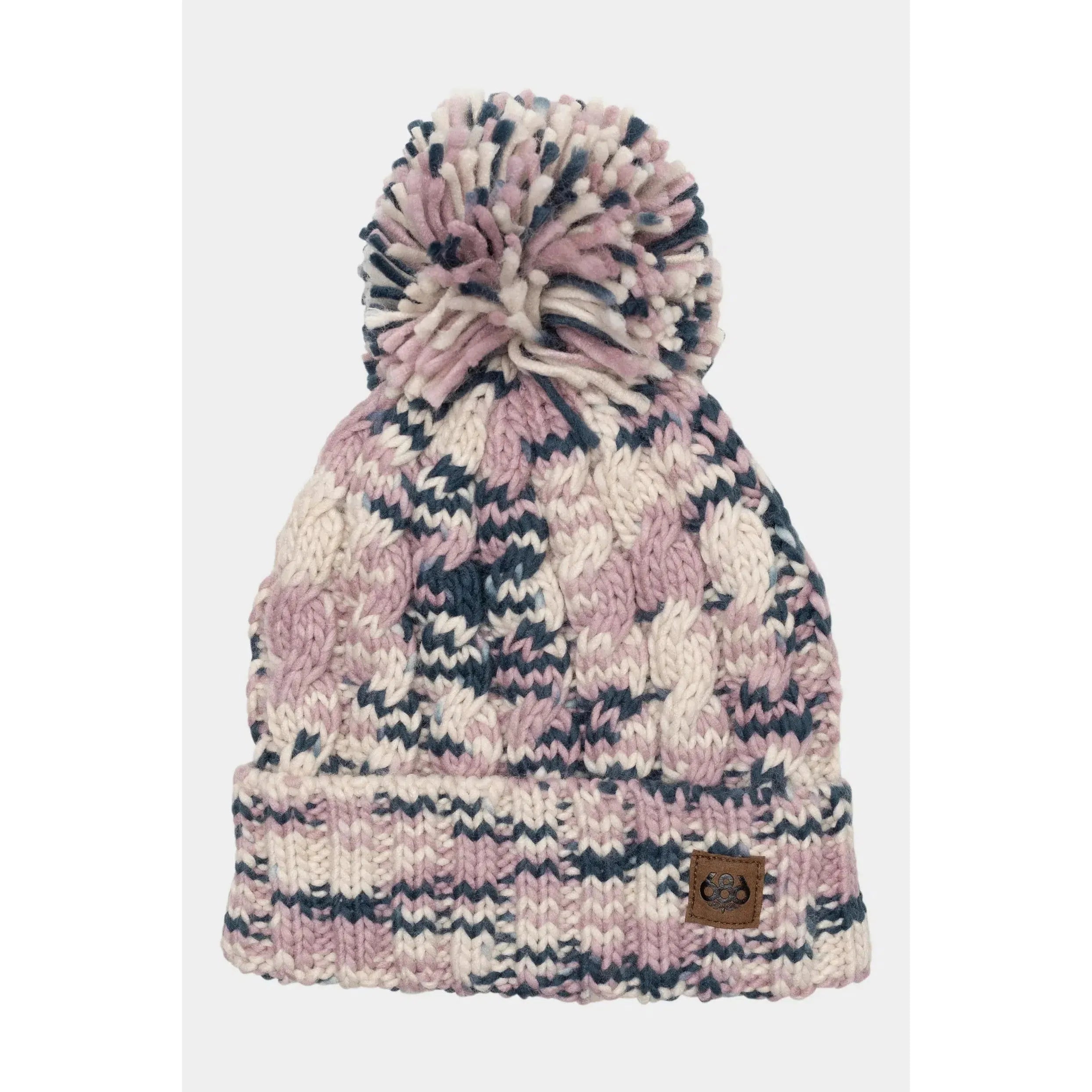 686 Women's Chunky Rib Cuffed Beanie-Dusty Mauve-Killington Sports