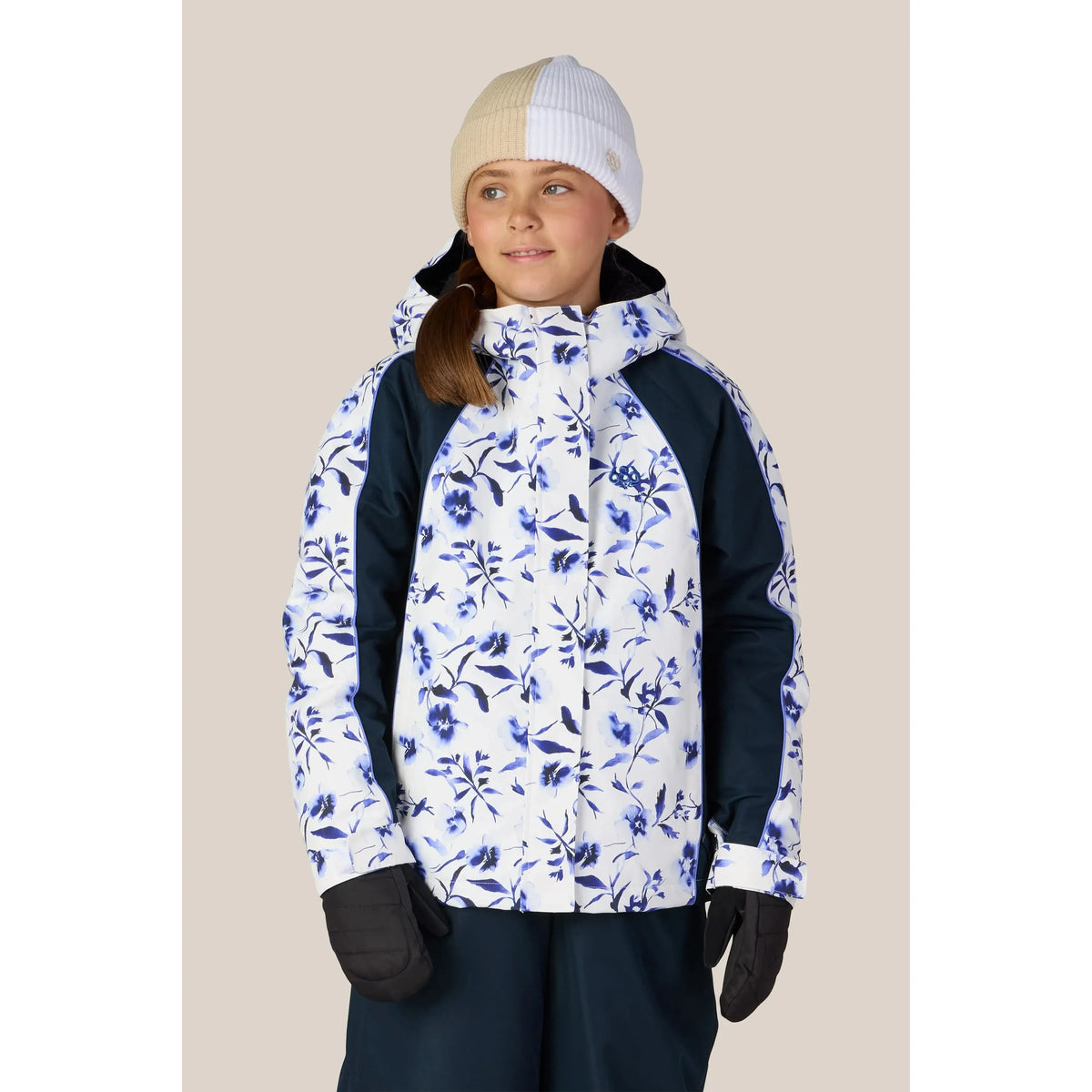 686 Girls' Hologram™ Insulated Jacket-Blue Porcelain Colorblock-Killington Sports