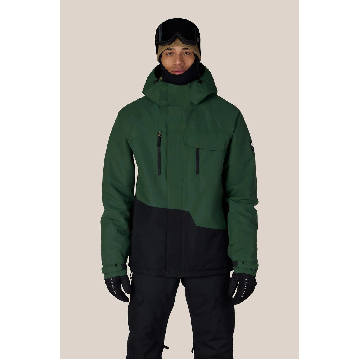 686 Men's Geo™ Insulated Jacket-Moss Green Ripstop Colorblock-Killington Sports