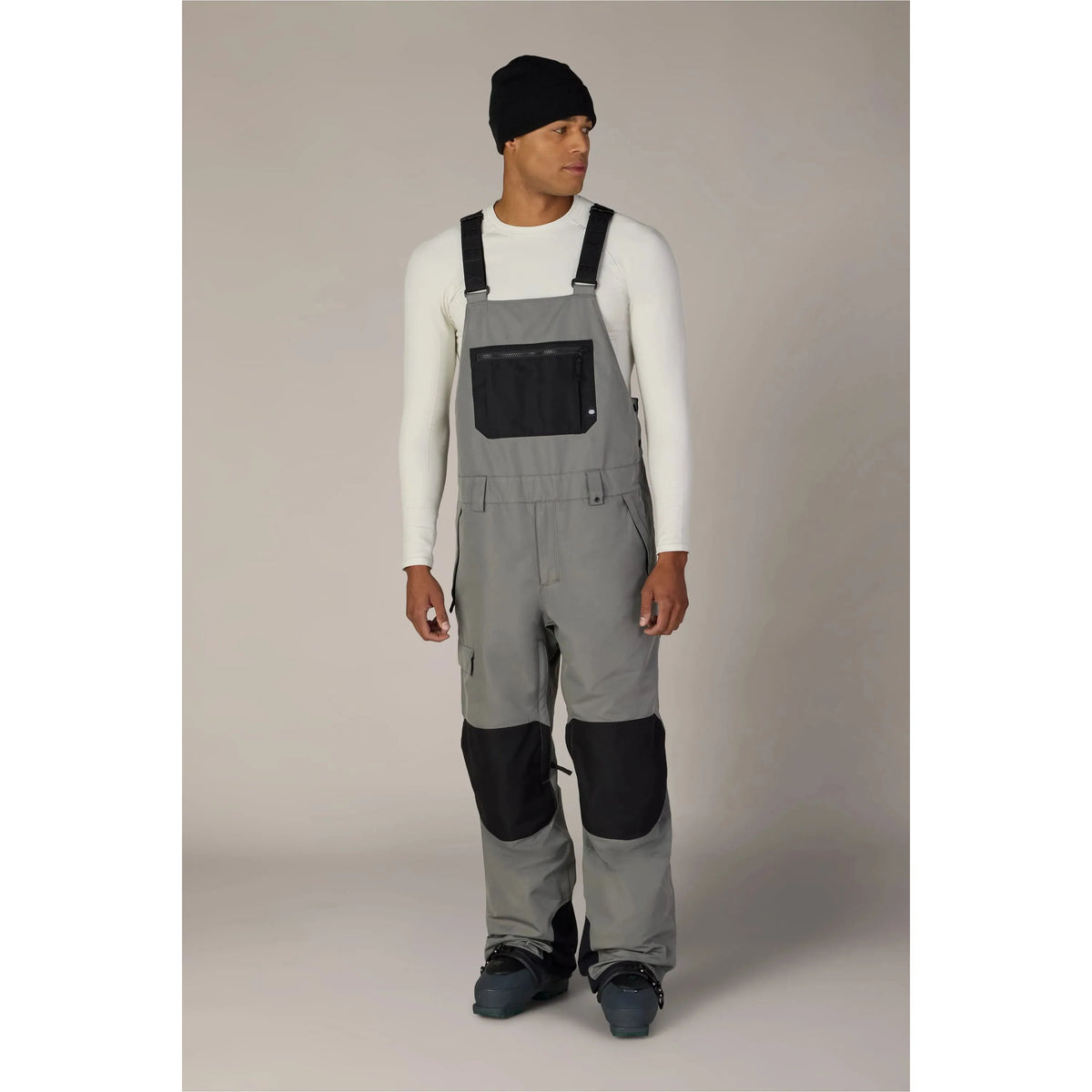 686 Men's Hot Lap™ Insulated Bib-Rhino Grey Colorblock-Killington Sports