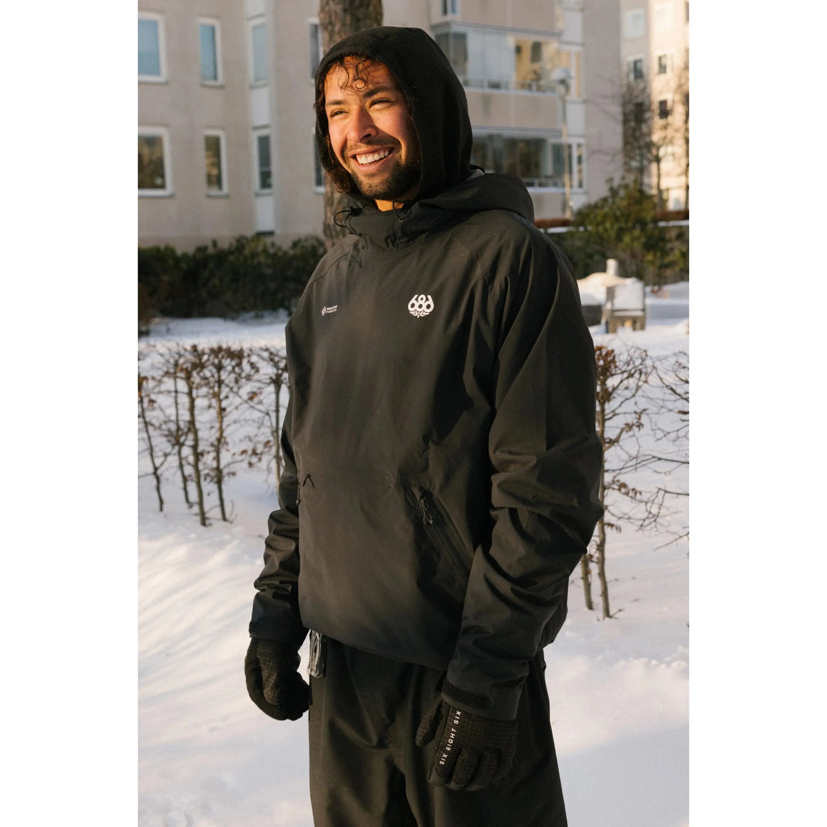 686 Men's WINDSTOPPER® Pullover Hoody by GORE-TEX LABS-Black-Killington Sports