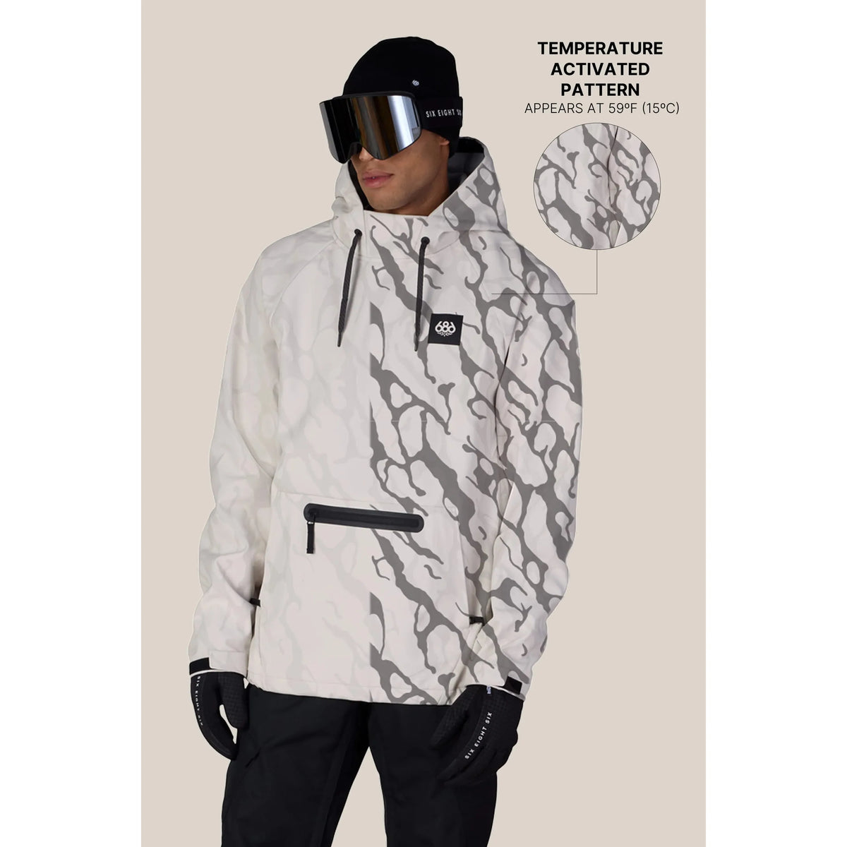 686 Men's Waterproof Hyperchromic Hoody-Killington Sports