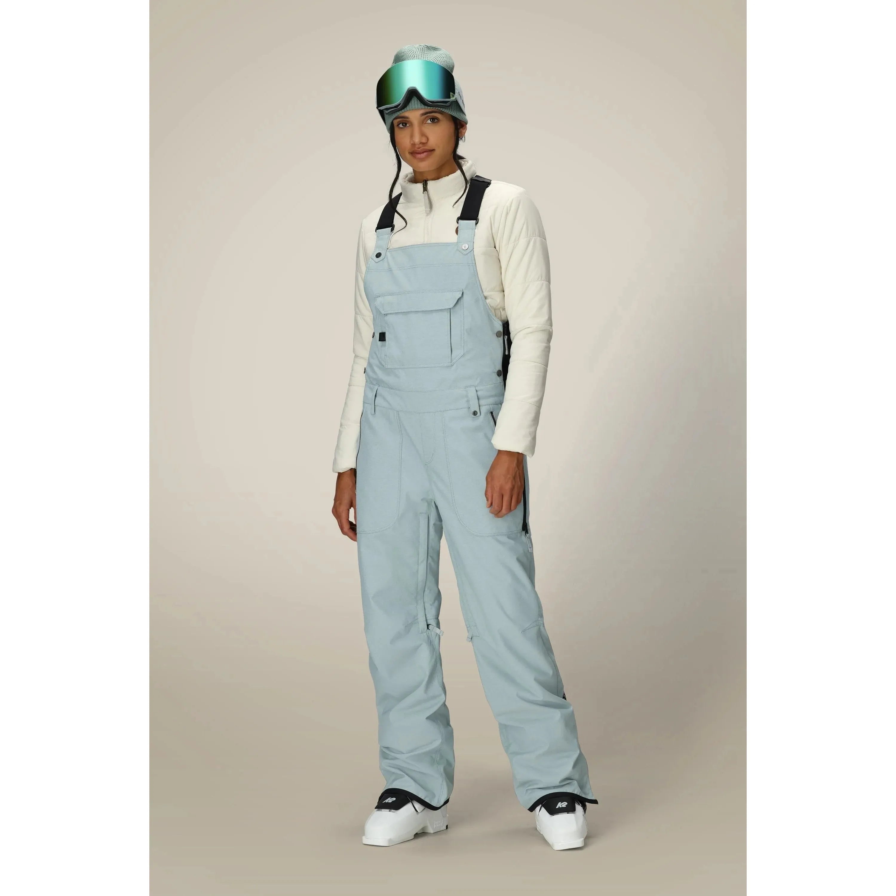 686 Women's Black Magic Insulated Bib-Dusty Marine Dobby-Killington Sports