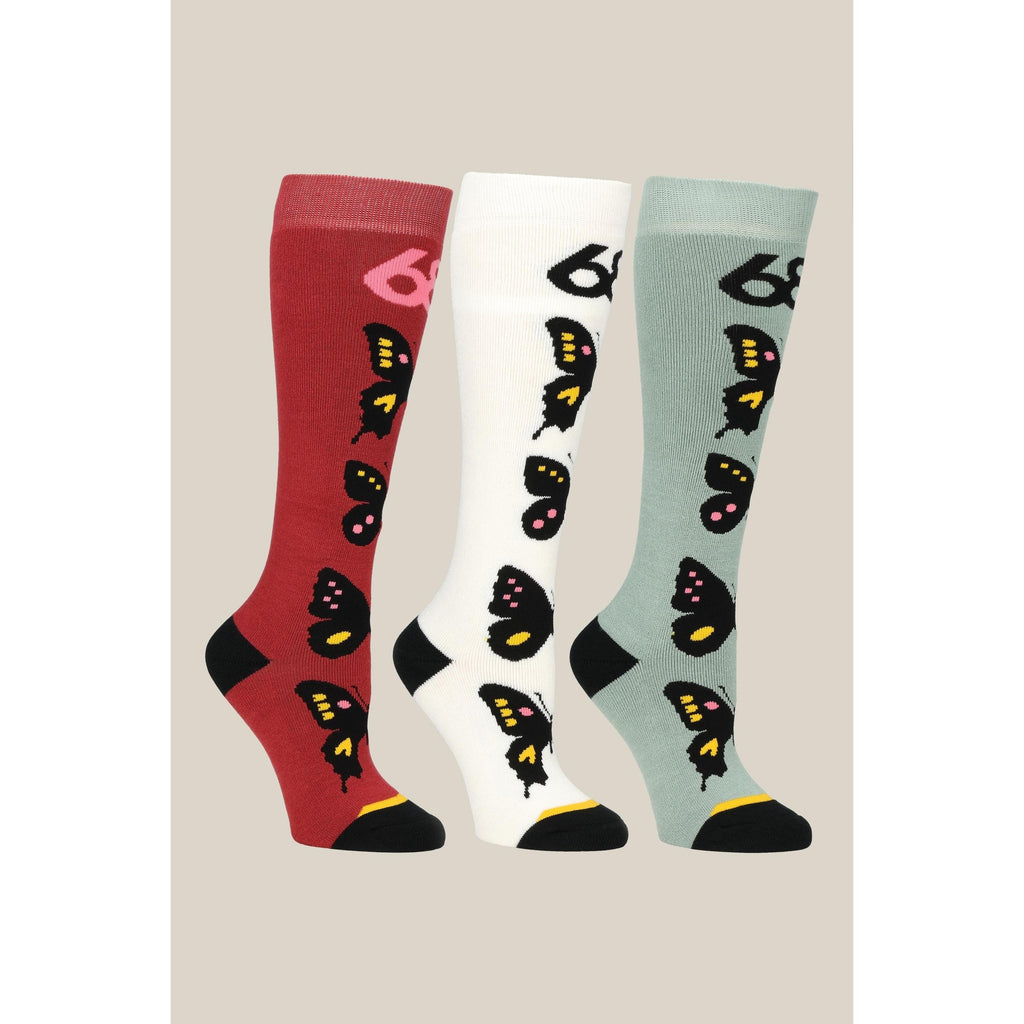 686 Women's Butterfly Socks- 3 Pack-Killington Sports
