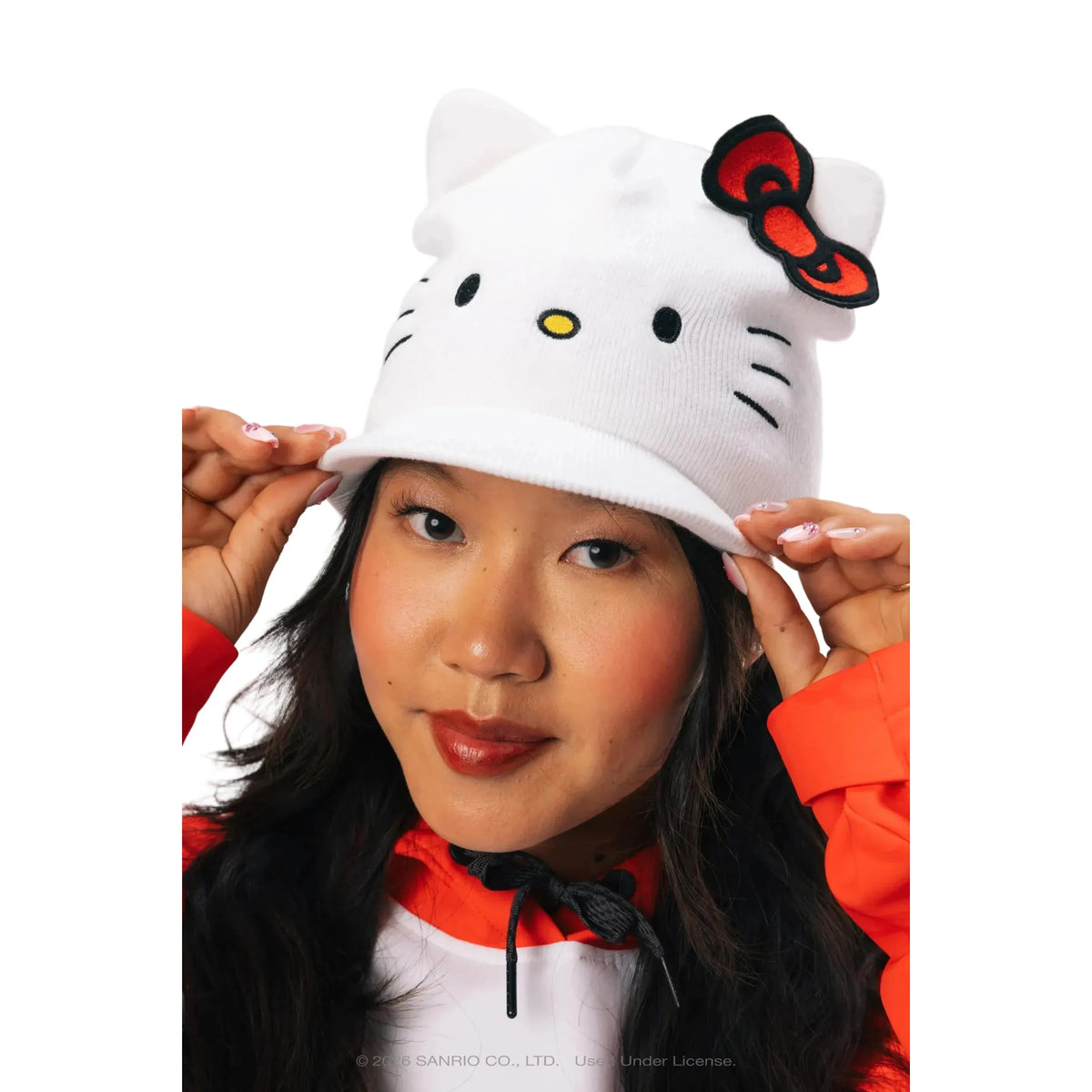 686 Women's Hello Kitty Visor Beanie-Hello Kitty White-Killington Sports