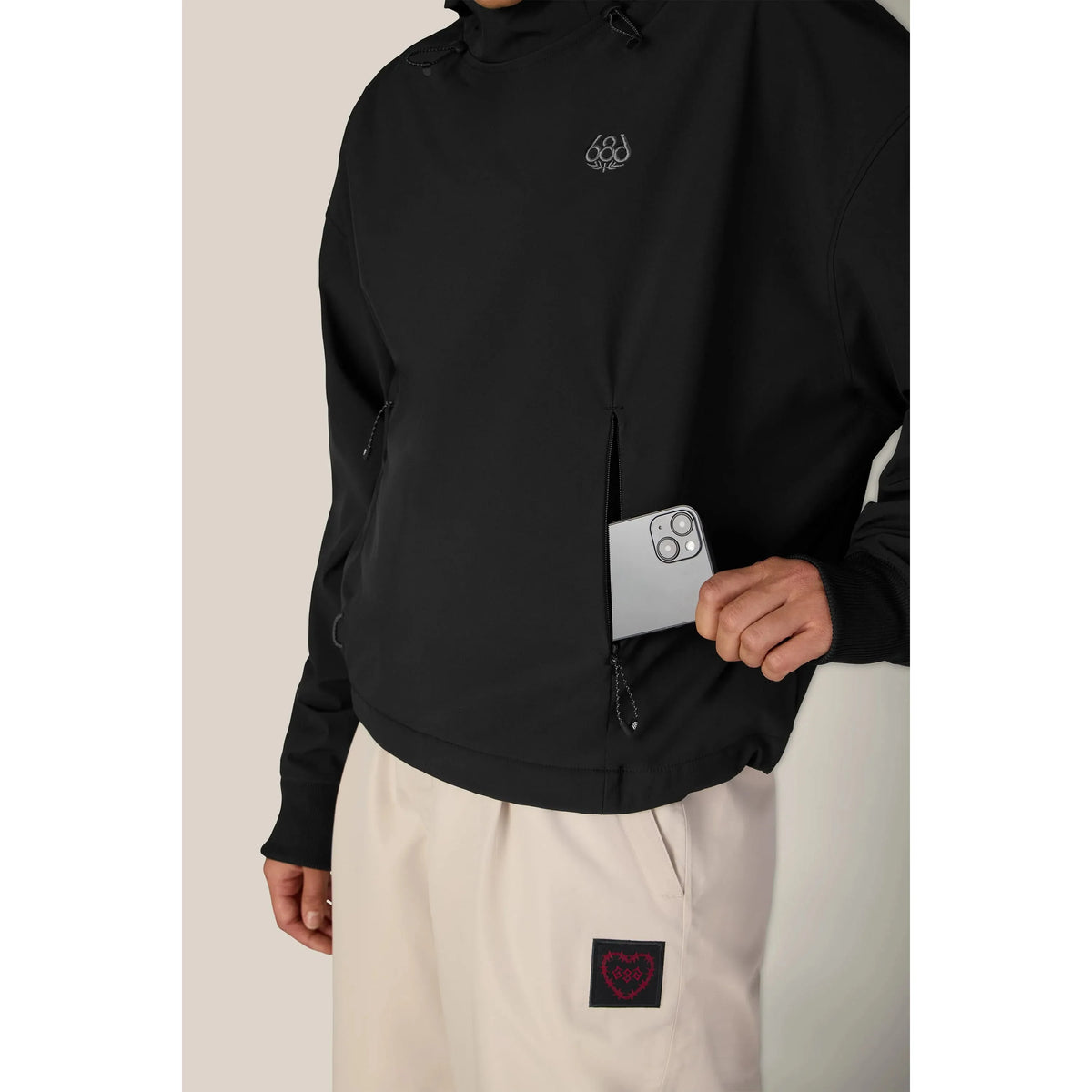 686 Women's Waterproof Team Crop Hoody-Killington Sports