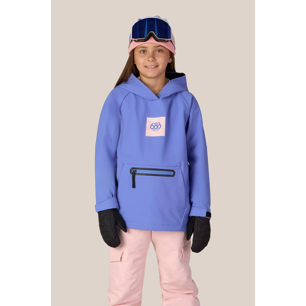 686 Youth Waterproof Hoody-Alpenglow Blue-Killington Sports