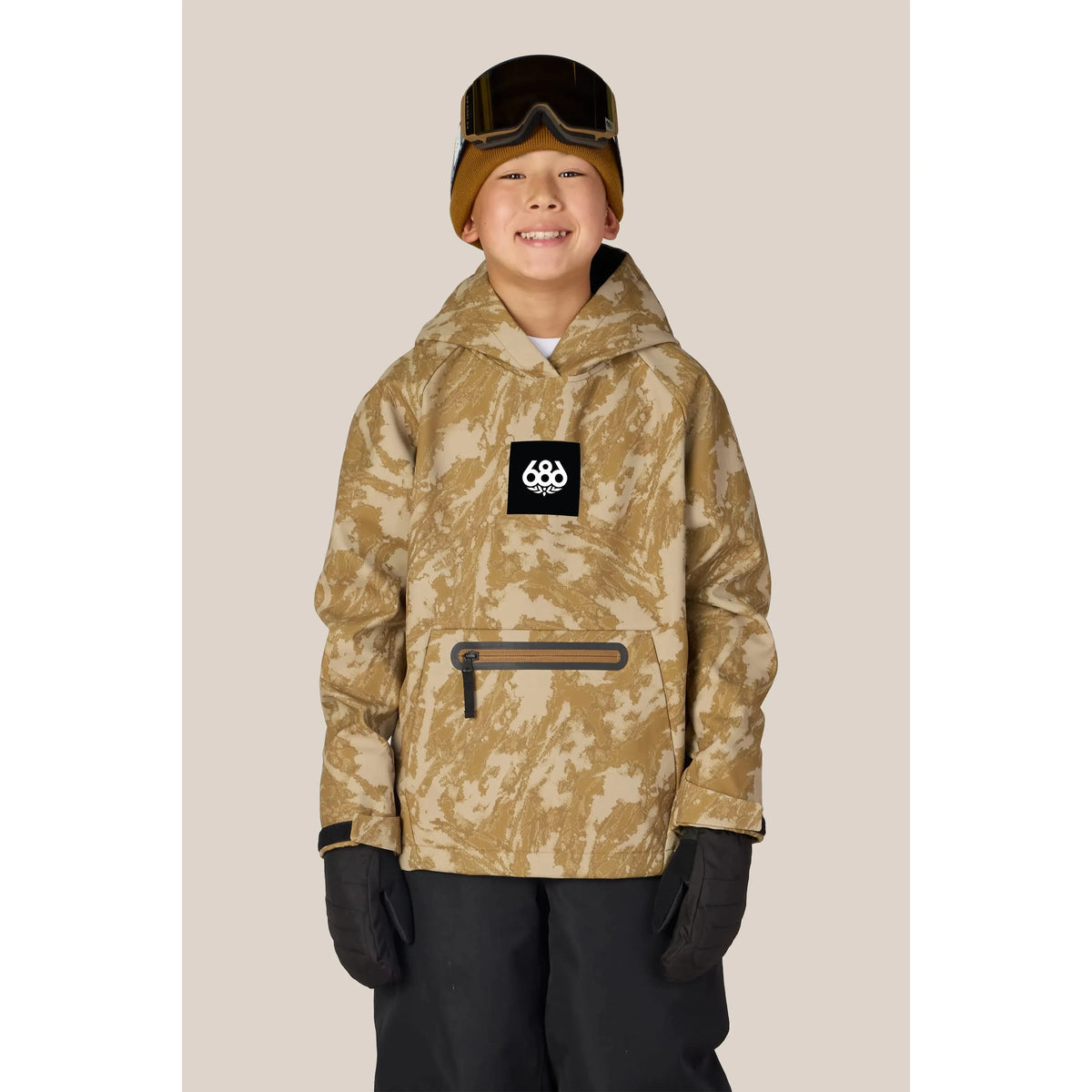 686 Youth Waterproof Hoody-Bronze Scratch Camo-Killington Sports