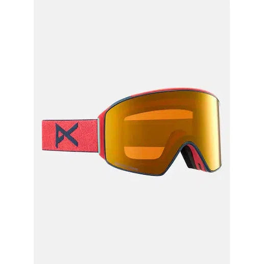 Anon M4 Cylindrical Goggles + Bonus Lens + MFI® Face Mask-Coral + Perceive Sunny Bronze-Killington Sports