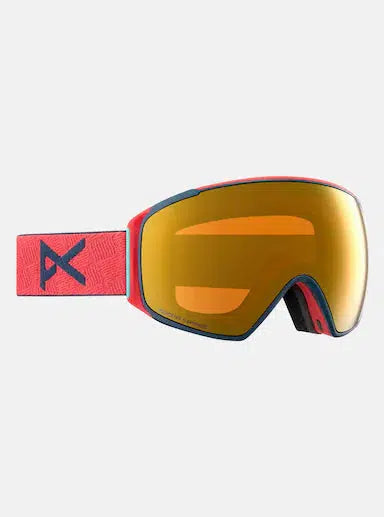 Anon M4S Toric Goggles + Bonus Lens + MFI face mask-Coral + Perceive Sunny Bronze-Killington Sports
