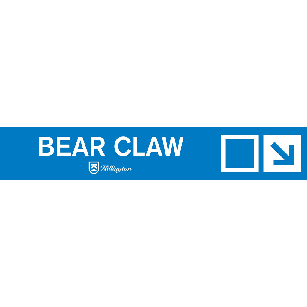 Bear Claw Trail Sign-Killington Sports