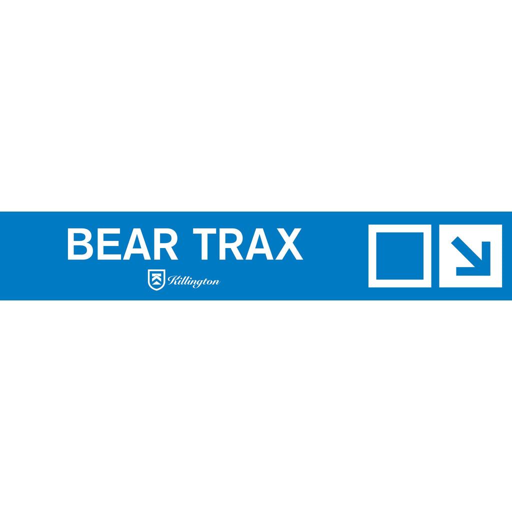 Bear Trax Trail Sign-Killington Sports