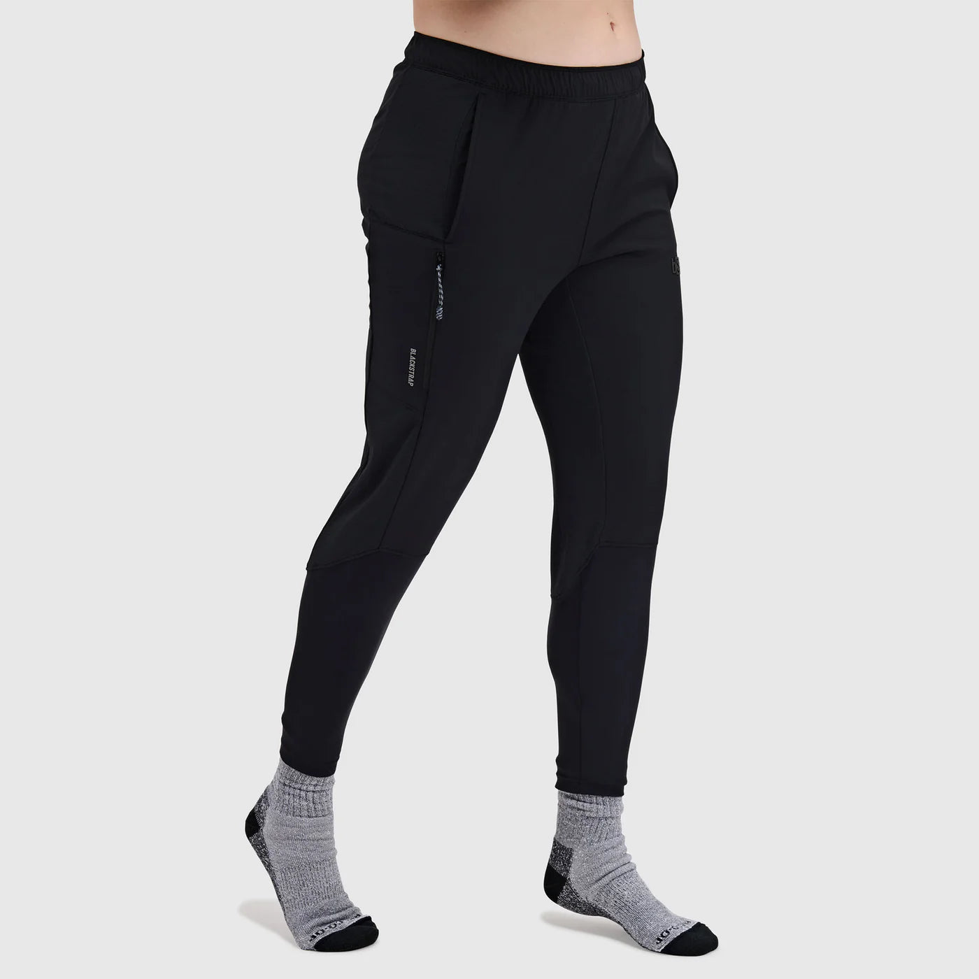 BlackStrap Women's Tribrid Grid Fleece Pant-Black-Killington Sports